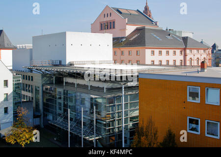 Staatstheater de Mayence, Rhénanie-Palatinat, kleines und grosses haus Banque D'Images