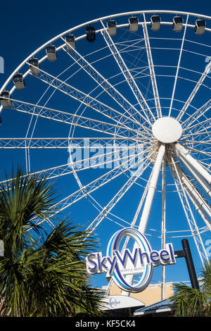 Skywheel sur la promenade à Myrtle Beach, Caroline du Sud, USA Banque D'Images