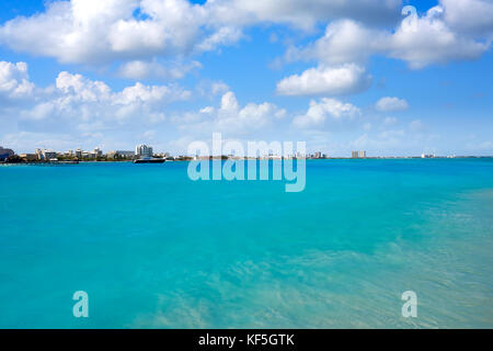 Plage playa langostas en zone hôtelière du Mexique Banque D'Images