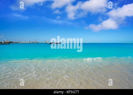 Plage playa langostas en zone hôtelière du Mexique Banque D'Images