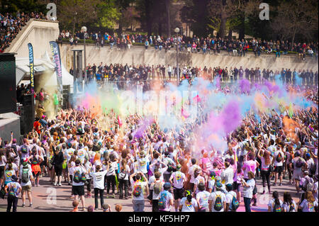 Color Run à Paris - France Banque D'Images