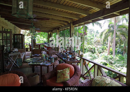 Les Jardins de la Barbade Hunte Banque D'Images