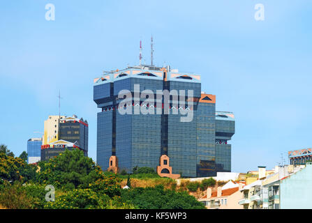 Amoreiras Tours dans le centre de Lisbonne. Banque D'Images