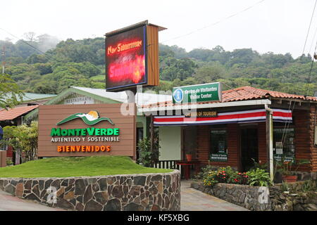 Centre des Visiteurs de Monteverde, Santa Elena Monteverde) (province de Puntarenas, Costa Rica, Amérique centrale, Banque D'Images