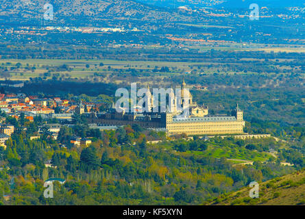 Le site Royal de San Lorenzo de El Escorial. San Lorenzo. Espagne Banque D'Images