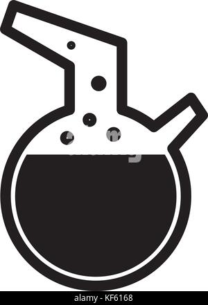 Icône du tube d'essai chimique Illustration de Vecteur