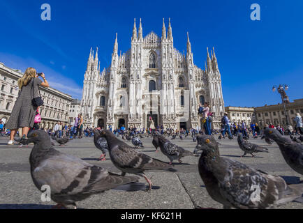 La cathédrale de Milan, Italie Banque D'Images