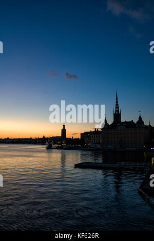 Silhouette de Stockholm Banque D'Images