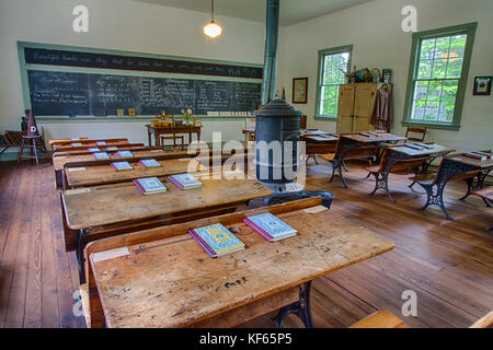 Waterford, Virginia, fondée 1733. Deuxième Street School, un 19e. Siècle une école. Pour un usage éditorial uniquement. Banque D'Images