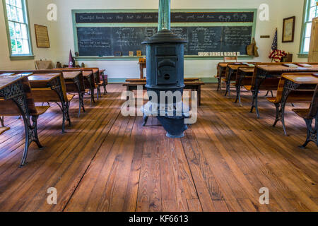 Waterford, Virginia, fondée 1733. Deuxième Street School, un 19e. Siècle une école. Pour un usage éditorial uniquement. Banque D'Images