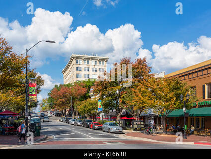 College Street dans le centre-ville d'Athènes, Géorgie, USA Banque D'Images