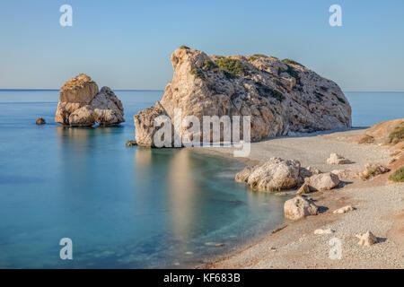 Petra tou Romiou, Rock d'Aphrodite, Paphos, Chypre Banque D'Images