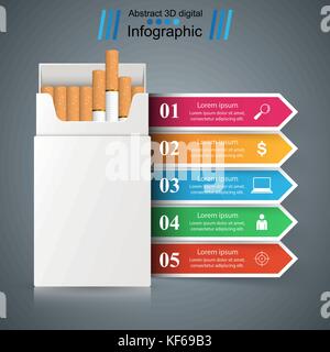 La fumée de cigarette, de vaper, - l'infographie. Illustration de Vecteur