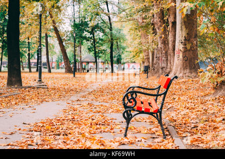 L'automne dans le parc de Skopje le 25 octobre, 2017 Skopje macédoine. r Banque D'Images