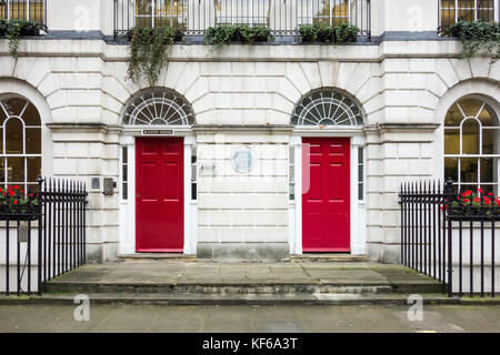 Boston Arup est House, l'ancienne maison de l'architecte Robert Adam à Fitzroy Square, Fitzrovia, Londres, Royaume-Uni. Banque D'Images