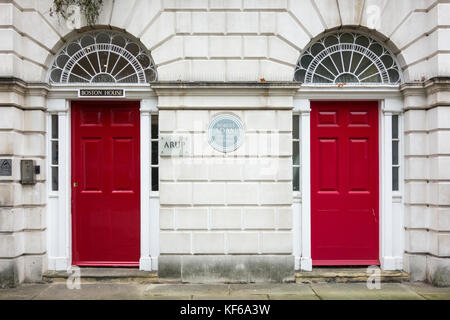 Boston Arup est House, l'ancienne maison de l'architecte Robert Adam à Fitzroy Square, Fitzrovia, Londres, Royaume-Uni. Banque D'Images