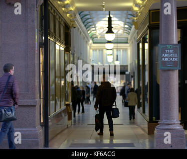 Argyle Argyll arcade Chambers Écosse la plus ancienne entrée du centre commercial buchanan Street Banque D'Images