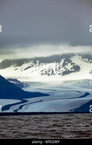 Usa, Alaska, Seward, explorant la résurrection Bay sur la façon d'holgate glacier Banque D'Images