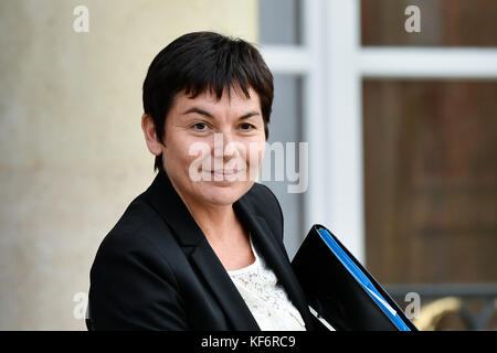 Paris, France. 25 octobre, 2017. annick girardin, - 25/10/2017 - France/Ile-de-France (région)/Paris - annick girardin, la libération des français Conseil des ministres du 25 octobre 2017 Crédit : le pictorium/Alamy live news Banque D'Images