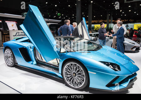 Francfort, Allemagne - Sep 20, 2017 : Lamborghini Murciélago supercar au salon de l'international de Francfort (IAA) 2017 Banque D'Images