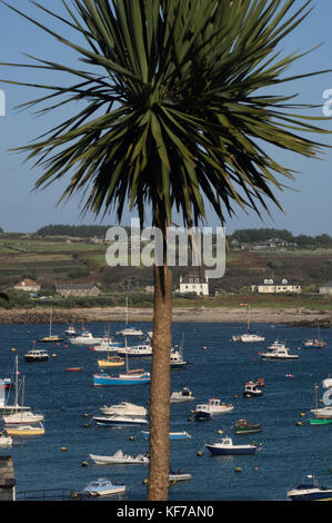 Hugh Town harbour, St Marys, Penzance, Cornwall, England, UK Banque D'Images