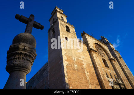 Cathédrale de San idefonso Merida Yucatan au Mexique Banque D'Images