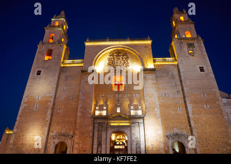 Cathédrale de San idefonso Merida Yucatan au Mexique Banque D'Images