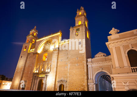 Cathédrale de San idefonso Merida Yucatan au Mexique Banque D'Images