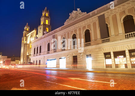 Cathédrale de San idefonso Merida Yucatan au Mexique Banque D'Images