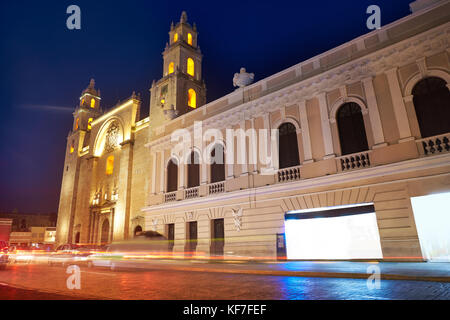 Cathédrale de San idefonso Merida Yucatan au Mexique Banque D'Images