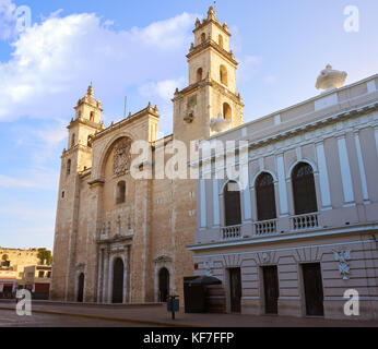 Cathédrale de San idefonso Merida Yucatan au Mexique Banque D'Images