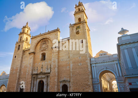 Cathédrale de San idefonso Merida Yucatan au Mexique Banque D'Images