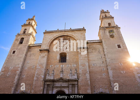 Cathédrale de San idefonso Merida Yucatan au Mexique Banque D'Images