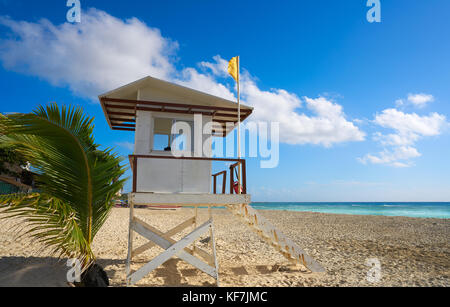 Playa del carmen baywatch tower in riviera maya cancun mexique Banque D'Images