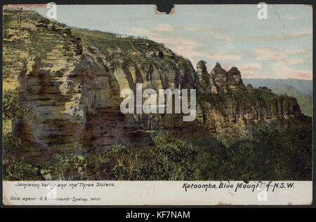 Jamieson Valley et les trois Sœurs, Katoomba, 1908 (8285835593) Banque D'Images