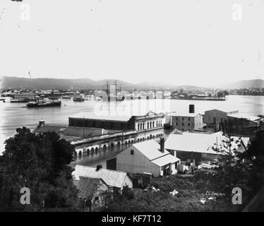 1137715 inondations, 1893 Brisbane Banque D'Images