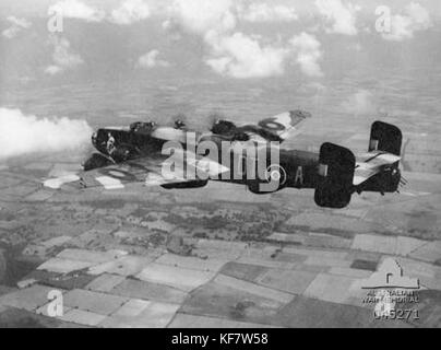 192 Squadron RAF WWII Halifax AWM 045271 Banque D'Images