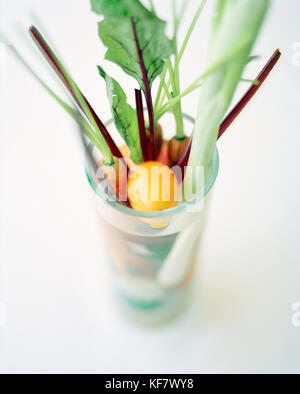 France, bourgogne, légumes en verre, le restaurant le charlemagne à pernand vergelesses, Banque D'Images