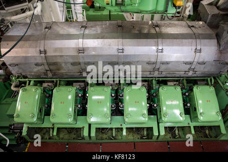 Usa, Alaska, Juneau, en bas dans la salle des machines du navire de croisière Holland America, l'Oosterdam escales Banque D'Images