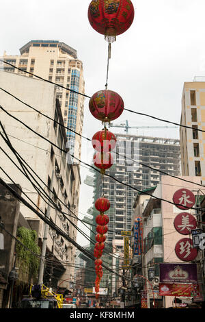 Philippines, Manille, scène de rue à China Town, le quartier de binando Banque D'Images