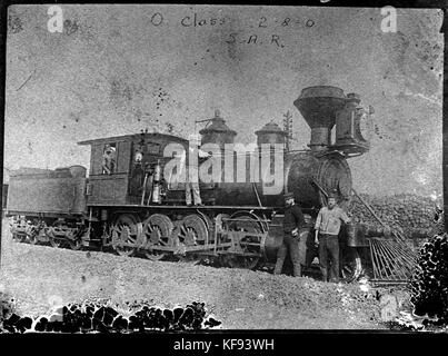 28752 South Australian Rail locomotive à vapeur classe O ca 1870 copie photographie 1940 Banque D'Images