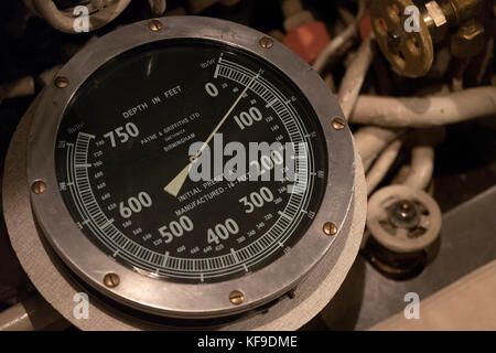 L'Alliance sous-marine HMS au musée Gosport Royal Navy. Banque D'Images