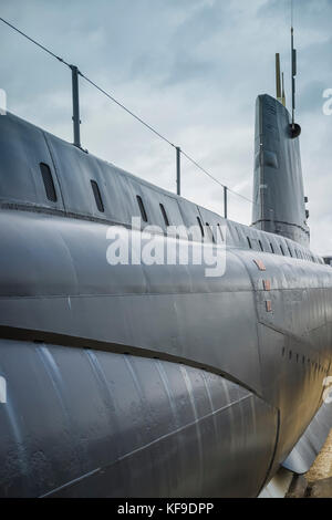 L'Alliance sous-marine HMS au musée Gosport Royal Navy. Banque D'Images