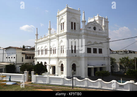 Galle Fort Galle Sri Lanka Province Sud Rampart Street Mosquée Jumma Meeran Banque D'Images