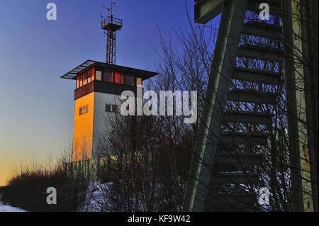 Frontière, poste frontière helmstedt-marienborn, crossing, ddr geschichte, France, Europe, European, fremdenverkehr, République démocratique allemande Banque D'Images