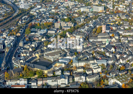 Schlossberg, Château supérieur, Centre ville de Siegen, vieille ville de Siegen, Château inférieur, Siegen, Siegerland, Rhénanie-du-Nord-Westphalie, Allemagne Europe, OOC d'Or Banque D'Images