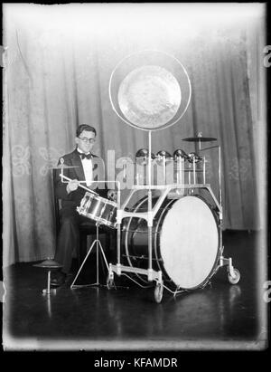 Orchestre de danse au batteur Mark Foy Empress Ballroom du Powerhouse Museum Banque D'Images