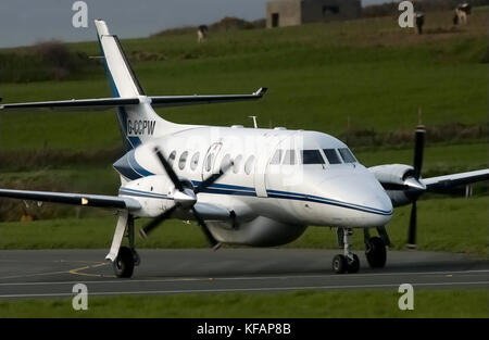 Un EuroManx BAE Jetstream 31 roulage Banque D'Images