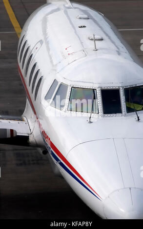 Eastern Airways un BAE Jetstream 32 garé sur le tarmac Banque D'Images