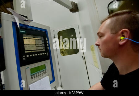 Airbus fuselage avant la production dans l'usine d'Airbus Méaulte en France Banque D'Images